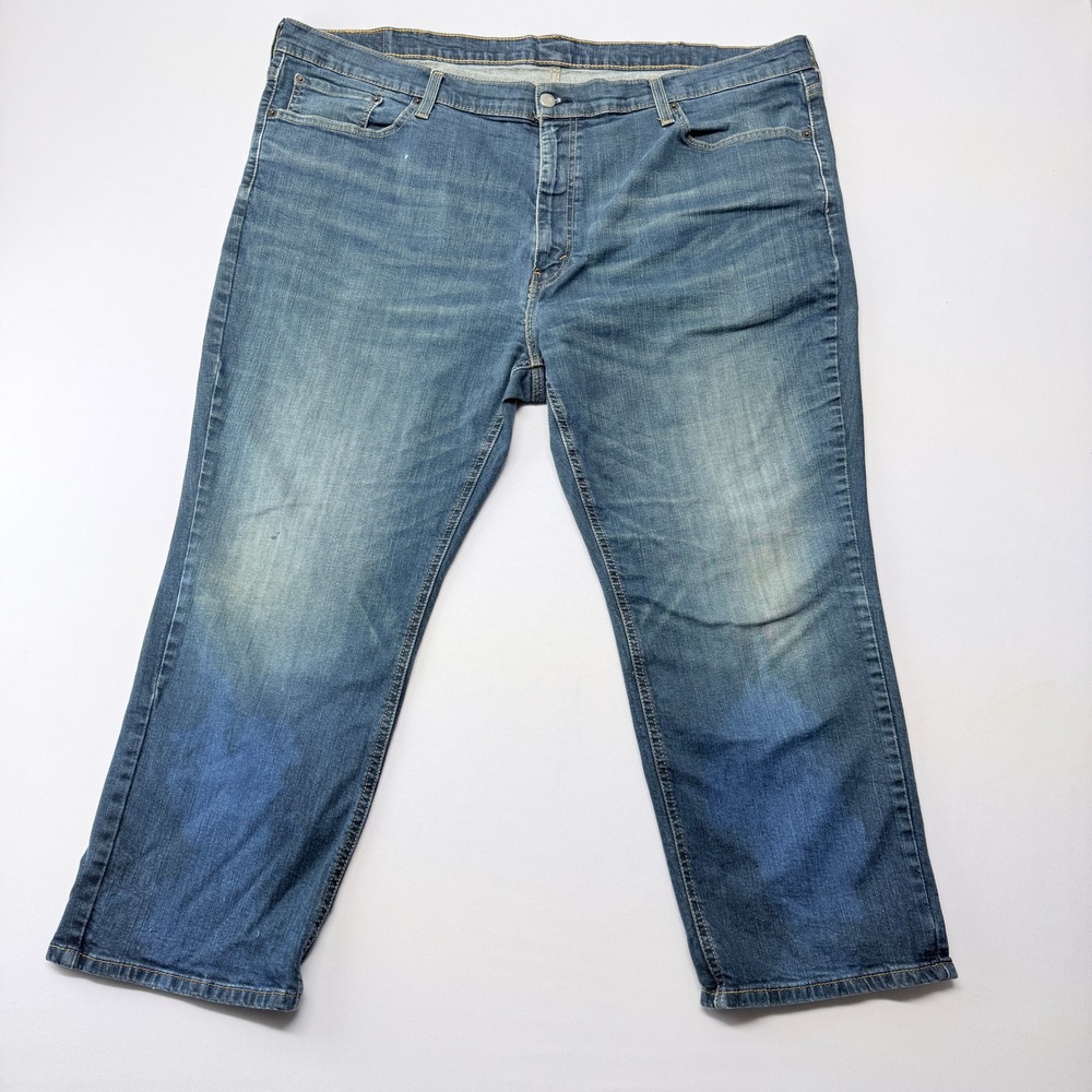 Levis 541 Athletic Taper Jeans Mens 46x24 Medium Wash Blue WaterLess Stretch